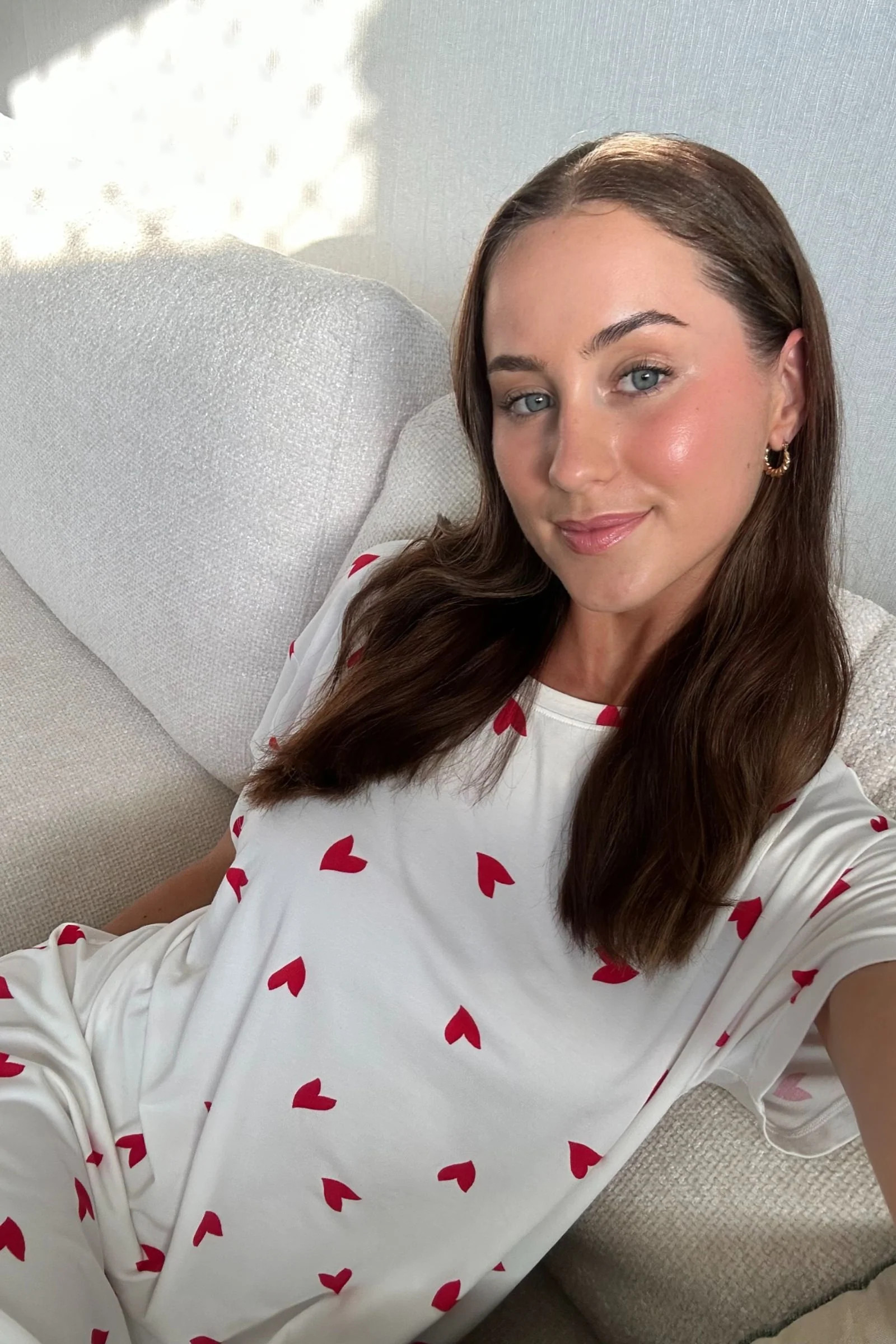 Sleep Tee Nightie RED HEARTS | UNE PIECE AU