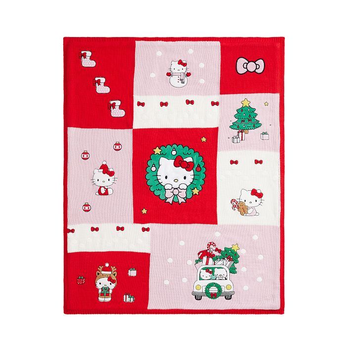 Hello Kitty® Heirloom Sherpa-Back Throw | Pottery Barn Teen