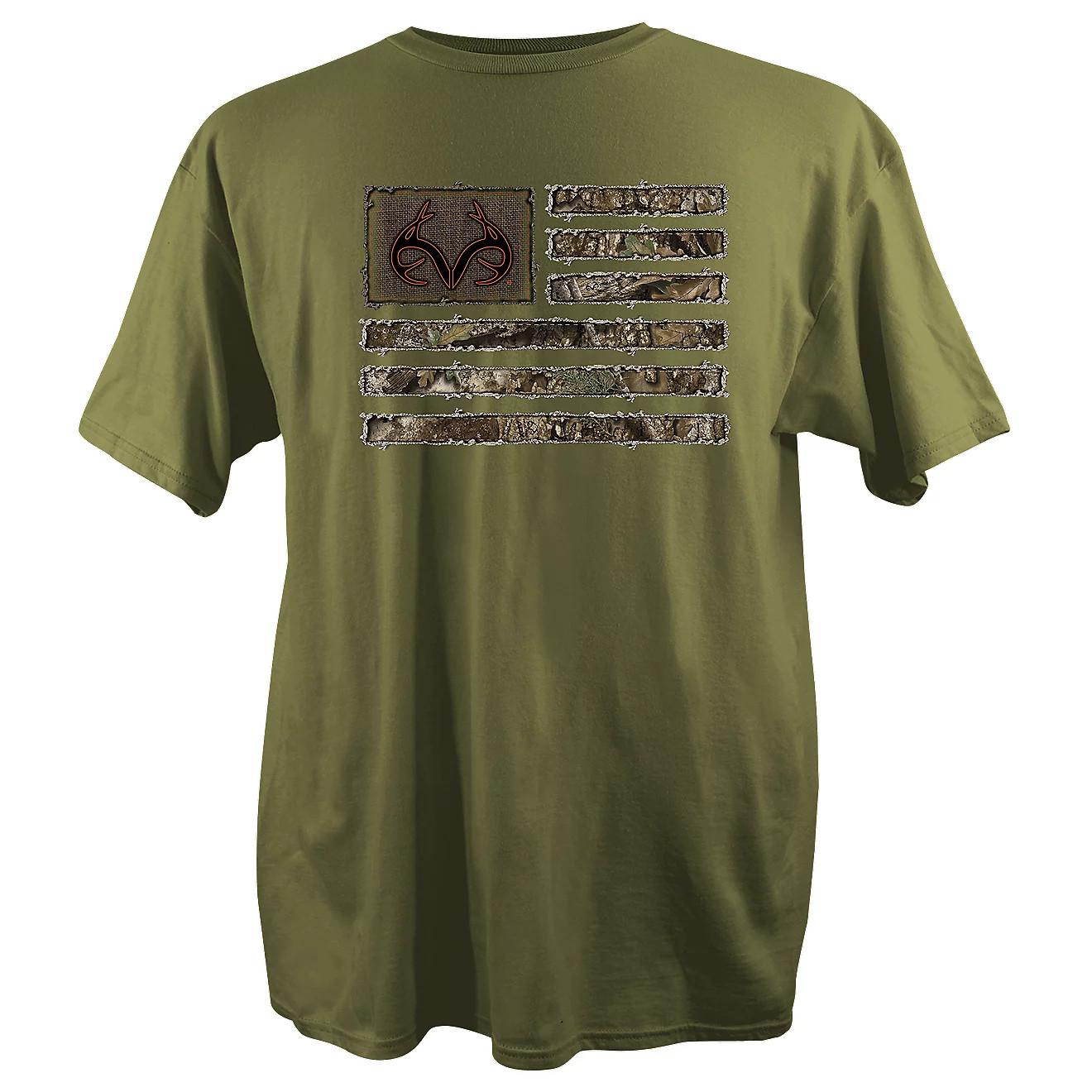 Realtree Men's Apx Horizontal Flag Short Sleeve T-shirt | Academy Sports + Outdoors