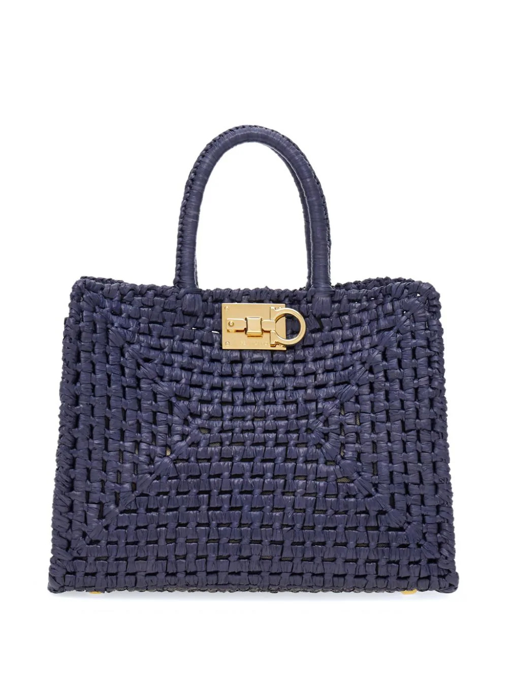Ferragamo Studio Raffia Tote Bag - Farfetch | Farfetch Global