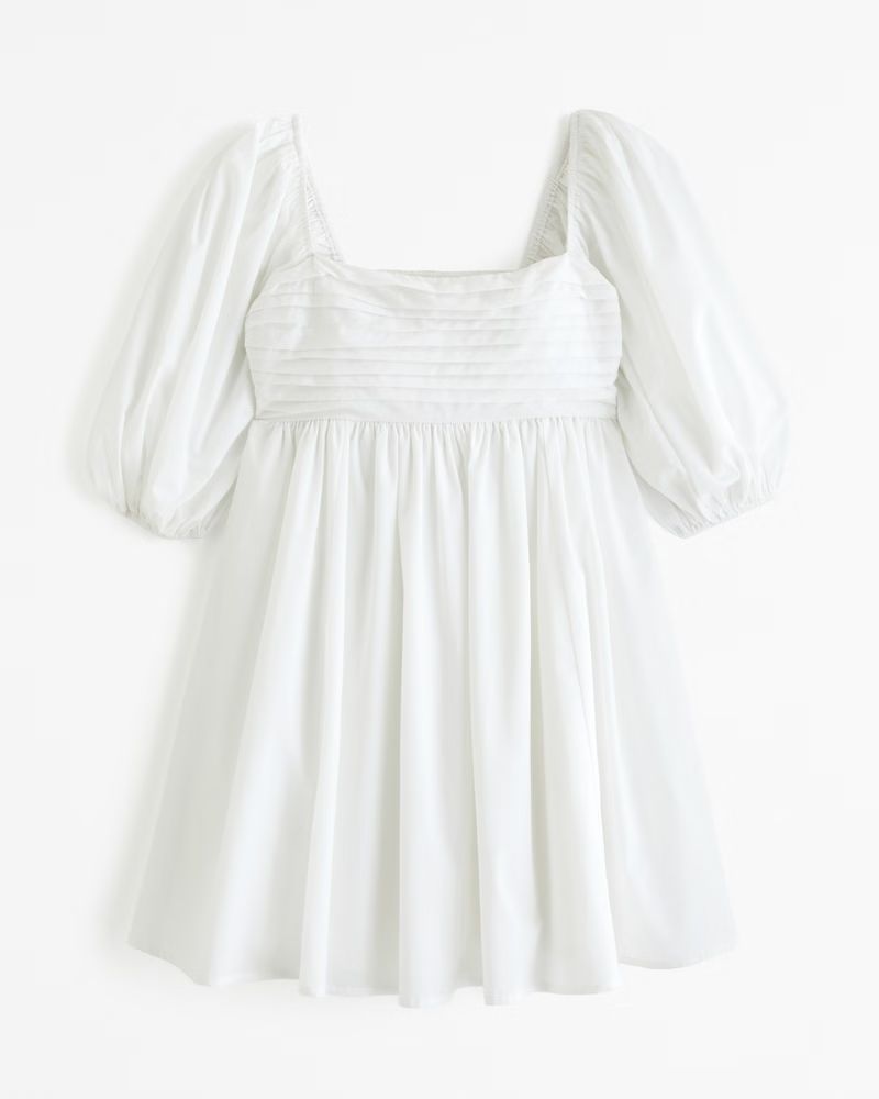 Women's Emerson Poplin Puff Sleeve Mini Dress | Women's Dresses & Jumpsuits | Abercrombie.com | Abercrombie & Fitch (US)