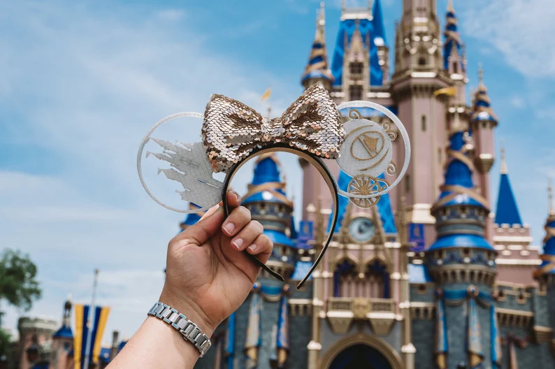 Bibbidi-bobbidi-boo  Cinderella Inspired Mouse Ear Headband | Etsy | Etsy (US)