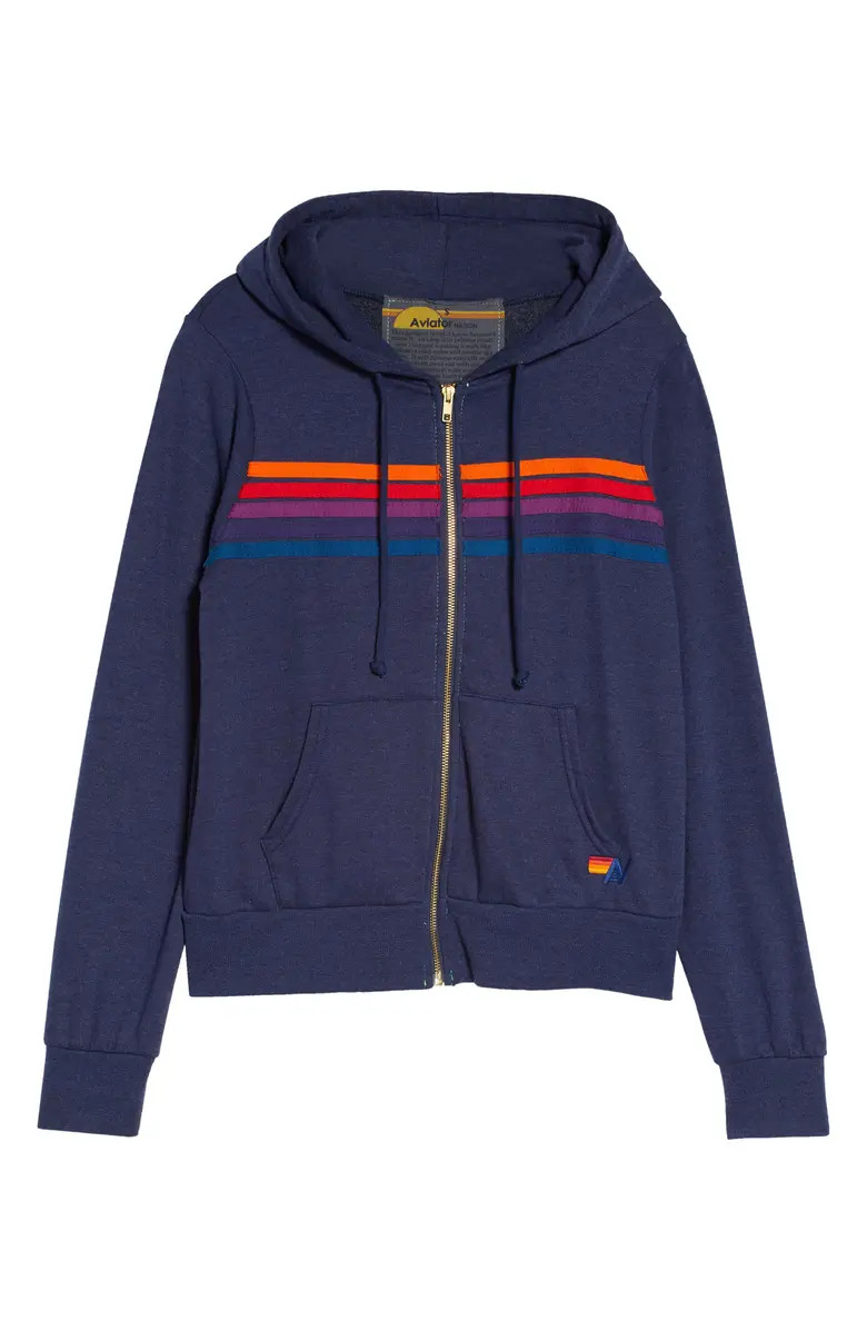 5-Stripe Zip Hoodie | Nordstrom