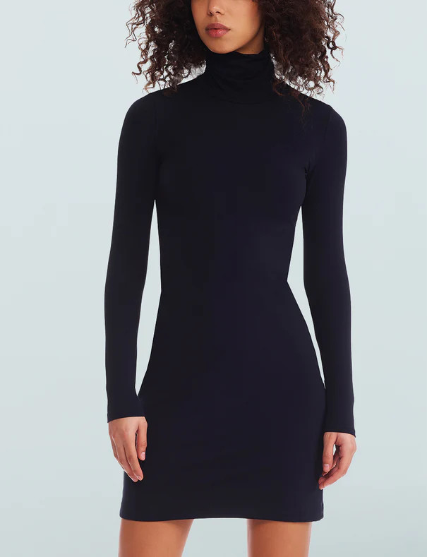 Butter Luxe Long Sleeve Turtleneck Mini Dress | Commando®