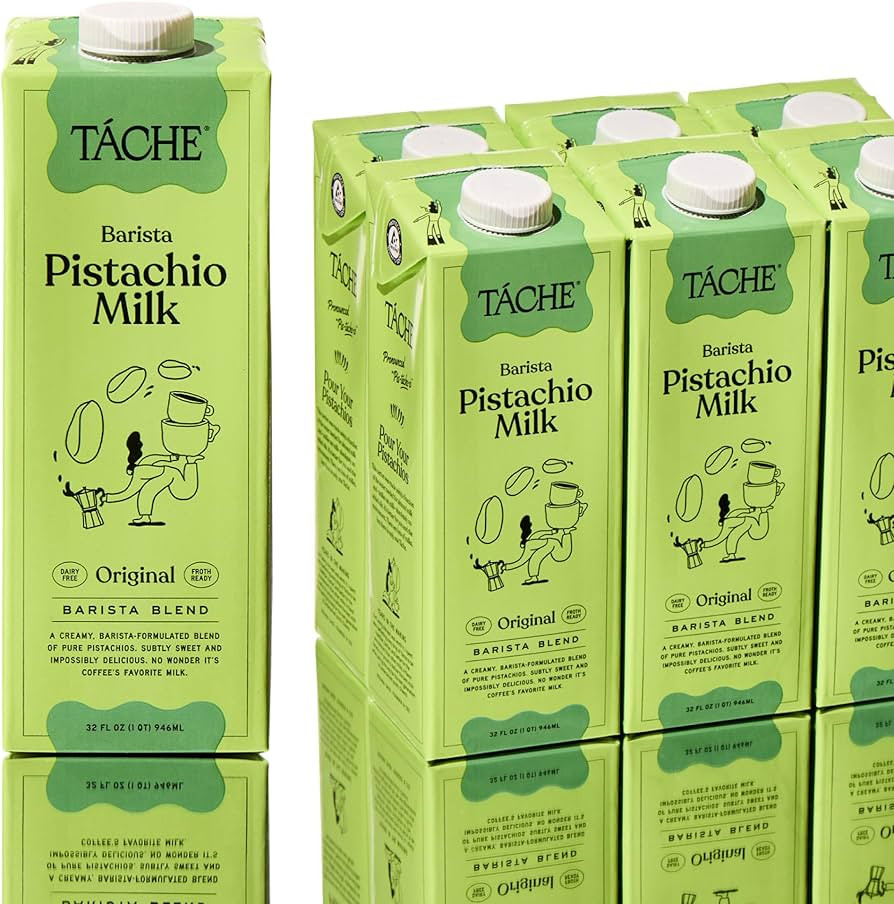 Táche Pistachio Milk, Original Vegan Barista Pistachio Creamer with No Added Oil, Frothy, Perfec... | Amazon (US)