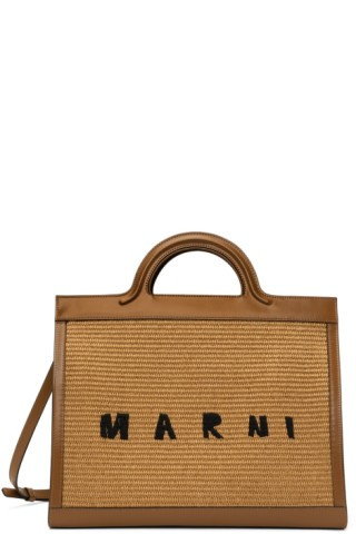 Marni
                 
                Brown Tropicalia Tote
                
                  ... | SSENSE