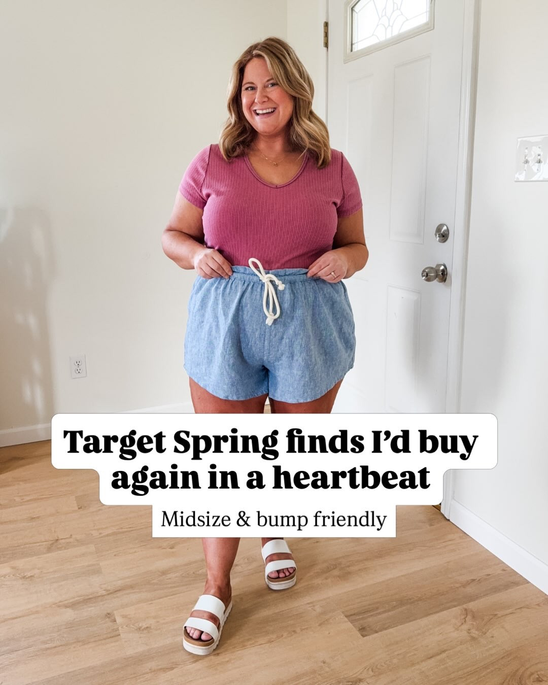 Target has so many cute finds for Spring & Summer right now!! 

Here’s my sizing: I sized up for the bump in all bottoms 
Chambray shorts - XXL (I sized up for the bump)
Butter yellow set - XL in the cardigan, xxl in shorts 
Dresses - Xl in all!
Embroidered set - XL top, Xxl shorts
Crochet sweater - XXL
Satin shorts - XXL 
Swimsuit - XL
Athletic shorts - XXL
Sandals - TTS
Tie front top - XL

#LTKSeasonal #LTKMidsize #LTKBump