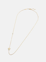 Mickey Mouse Disney 18K Gold & Cubic Zirconia Asymmetrical Necklace | BaubleBar (US)