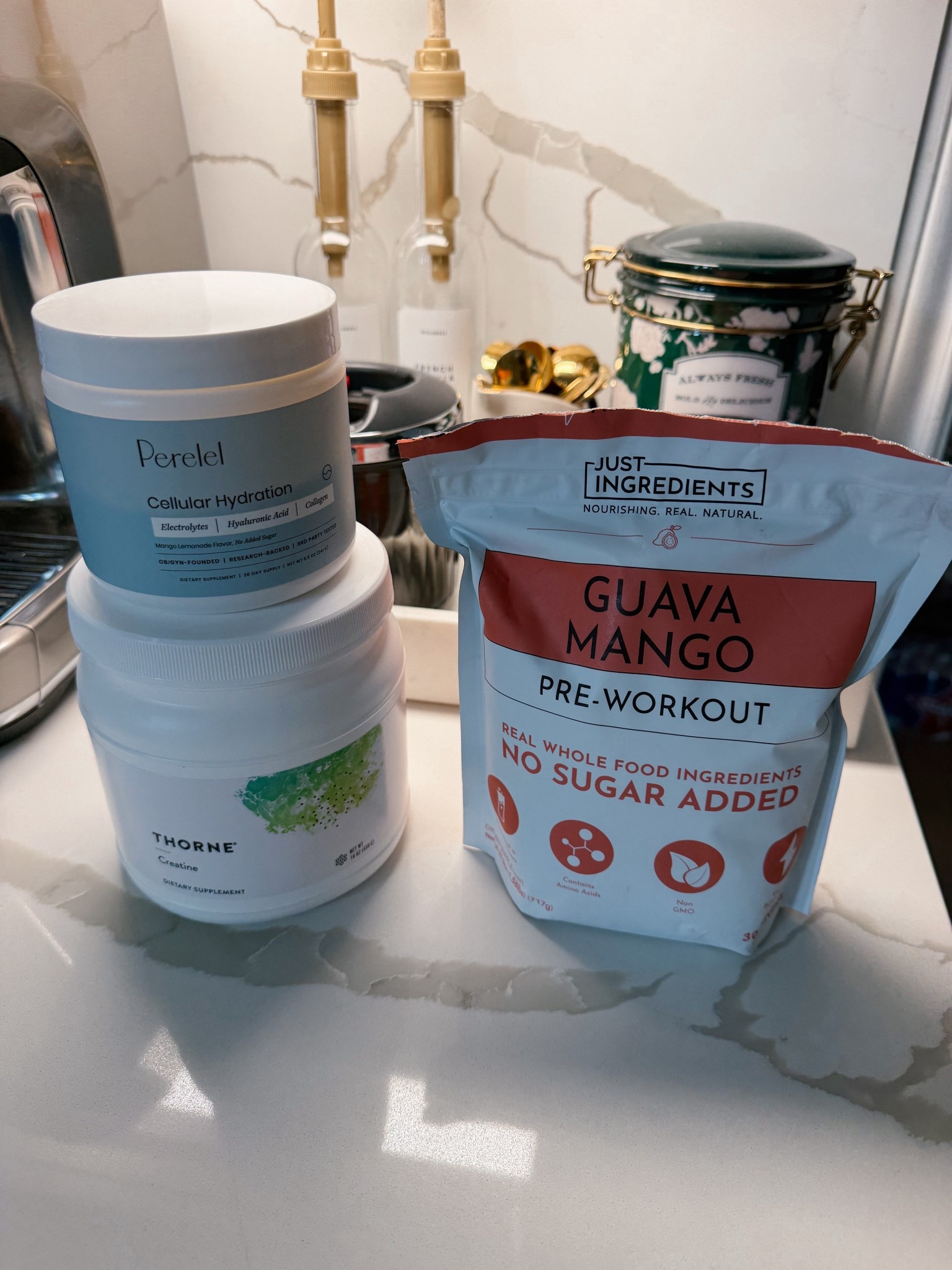 Today’s lineup before Pilates… creatine with electrolytes and my new favorite pre-workout ✨

#LTKmomlife #LTKselfcare #LTKfitnessgoals