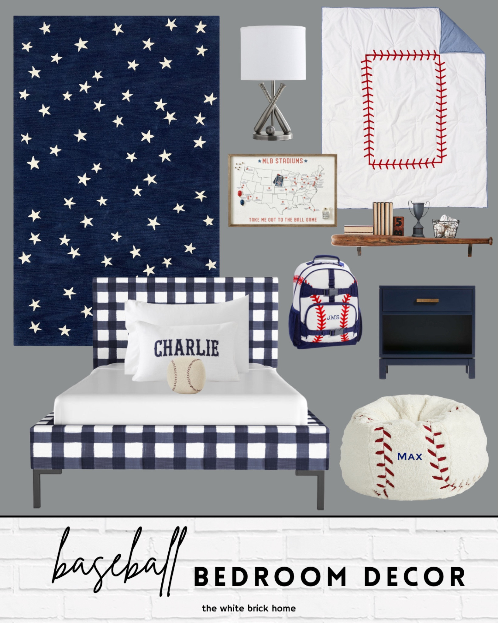So many adorable baseball decor options for a little boys bedroom! 

Sports bedroom, boys sports room, baseball, baseball room, baseball bedroom, baseball themed bedroom, boys room, boys bedroom, boys room decor, big boy bed, teen bedroom, teen room, boy room, teen boy room decor, boys bedroom ideas, boys bedroom rug, boys bedroom bed, boys bedroom bedding, boys bedroom wall art, boys bedroom nightstand, boys bedroom shelf, boys bedroom lamp, boys bedroom design, sports themed bedroom, pottery barn bedroom, pottery barn kids, pottery barn boys bedroom. 

#LTKhome #LTKfamily #LTKkids