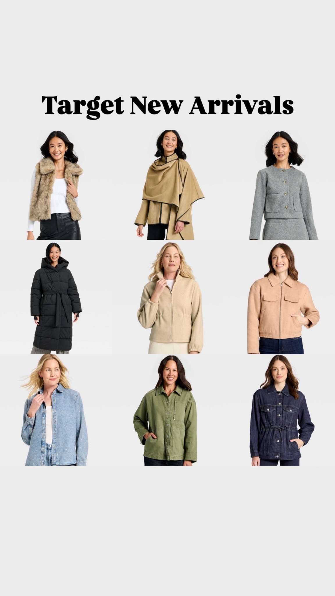 Target new arrivals
Outerwearr

#LTKStyleTip #LTKFindsUnder50