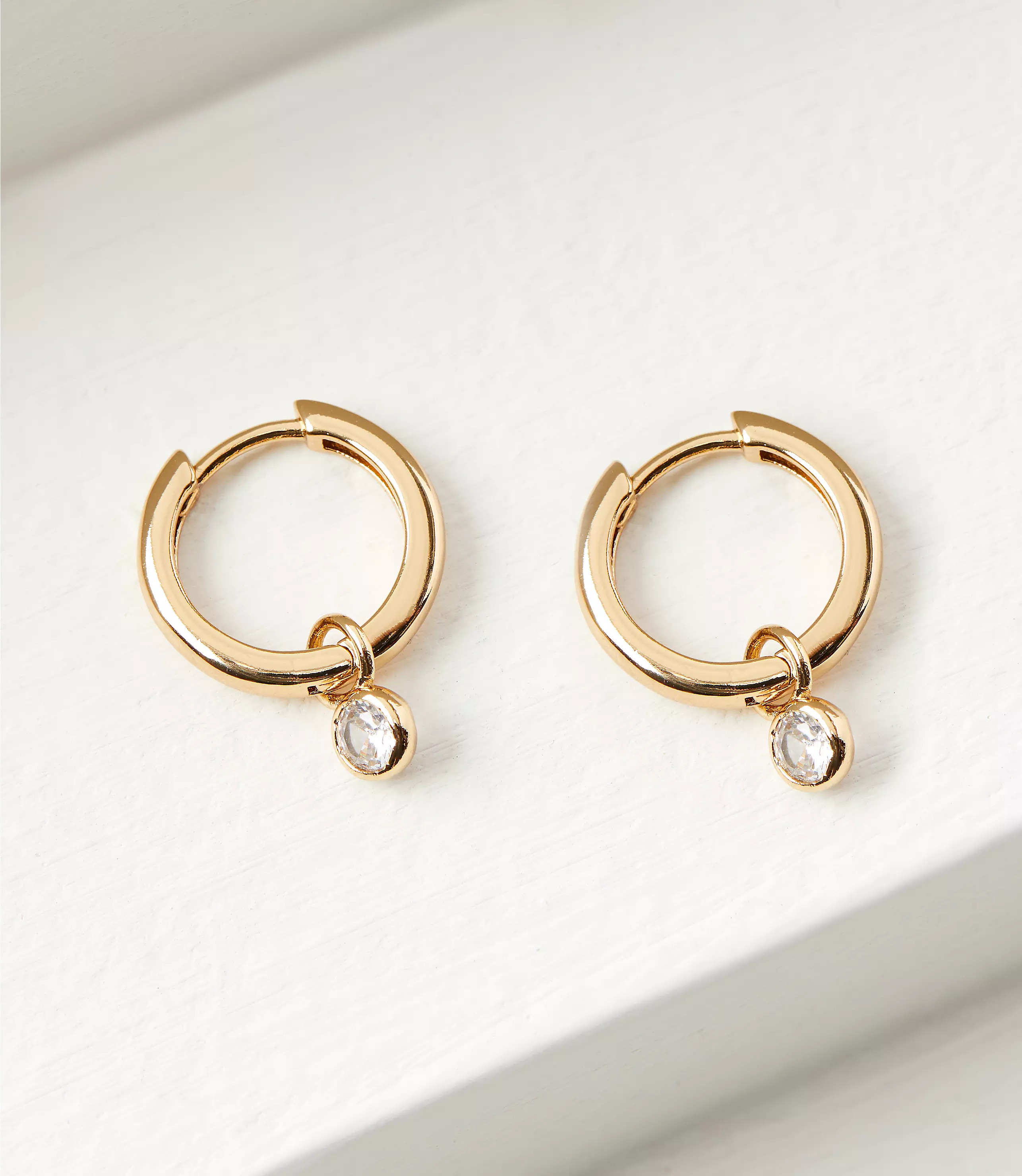 Demi Fine Sparkle Huggie Earrings | LOFT