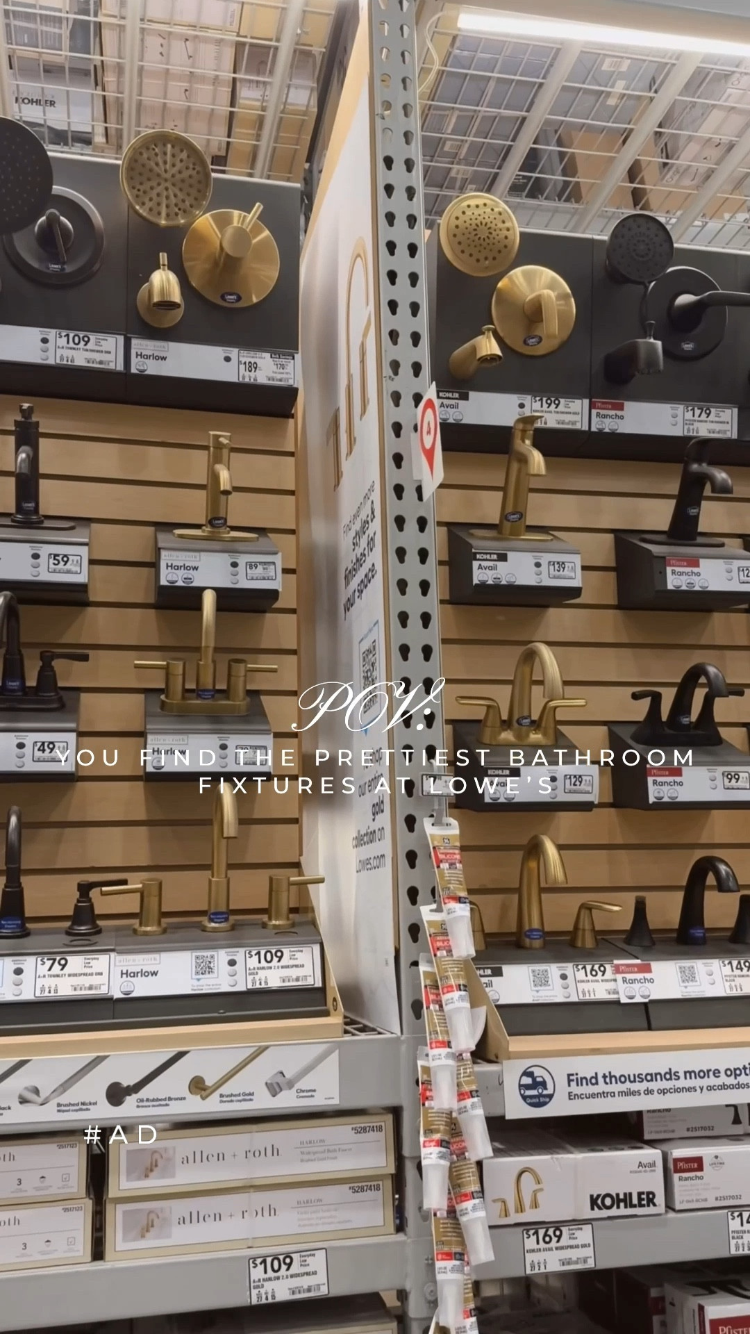 #ad @​​Loweshomeimprovement has everything you need to remodel or refresh your bathroom on a budget, including these stunning and affordable gold fixtures!
From faucets to vanity lights, mirrors & accessories, I fell in love with this collection & unbeatable prices. Head to my @shop.ltk to shop this post + some of my other Lowe's finds.

#lowespartner #ltkhome #liketkit #bathroom #hardware #fixtures #bath #bathroomremodel #bathroomrenovation #bathroomrefresh #vanitylight #faucet #shower #bathroomaccessories #goldhardware #goldfixtures #homefind


#LTKHome #LTKFindsUnder100 #LTKWatchNow