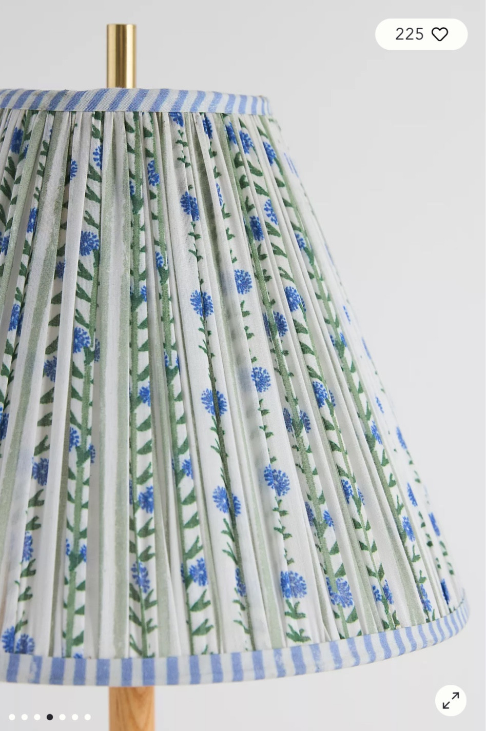 Floral and gingham pleated lampshade

#LTKFindsUnder100 #LTKHome