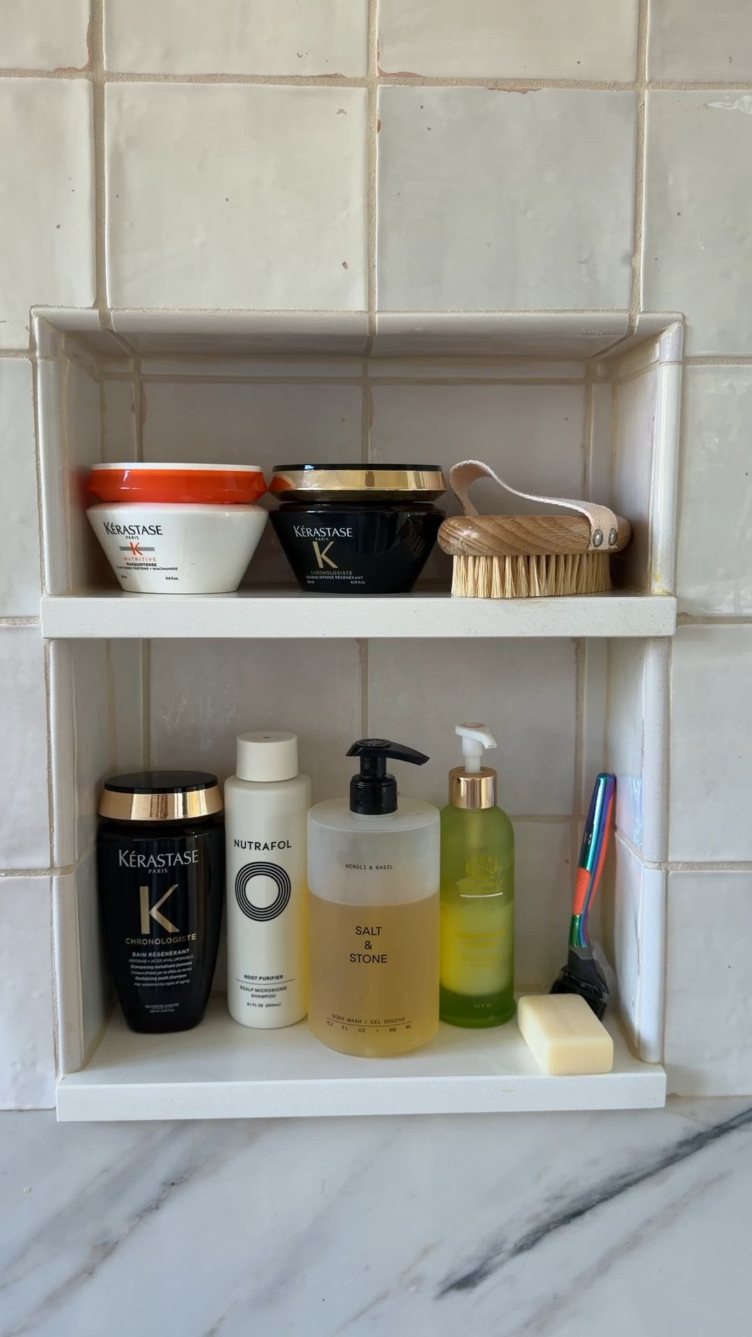 My shower line up for hair, face and body! 
Use code SPRINGSALE for up to 20% off 

#LTKOver40 #LTKBeauty #LTKstorytime