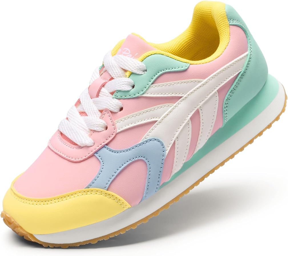 DREAM PAIRS Girls Sneakers Lace-up Tennis Running Casual LilLegends Lightweight Classic Walking S... | Amazon (US)