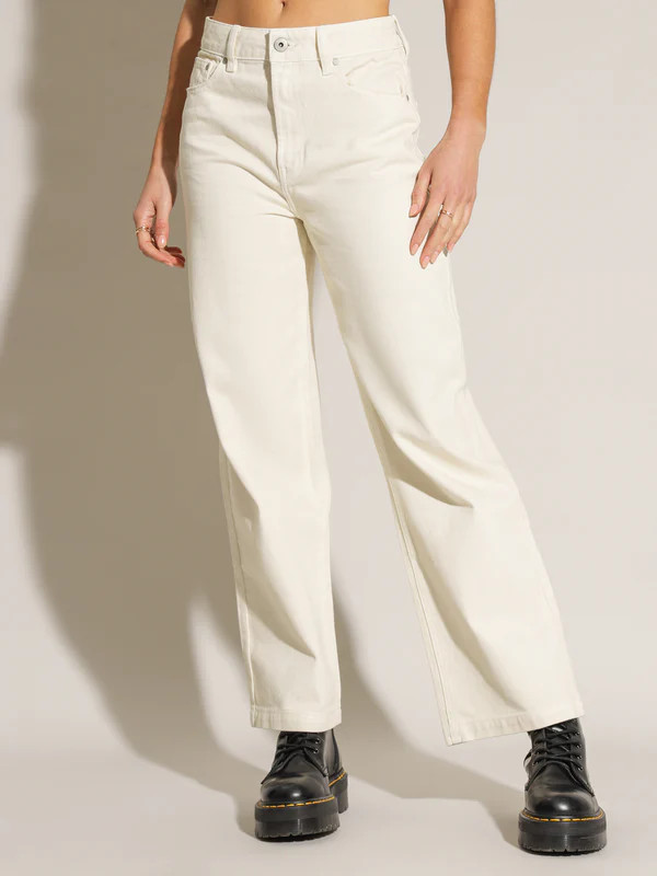 Lou Wide Leg Jeans in Chalk | Glue Store (Australia & NZ)