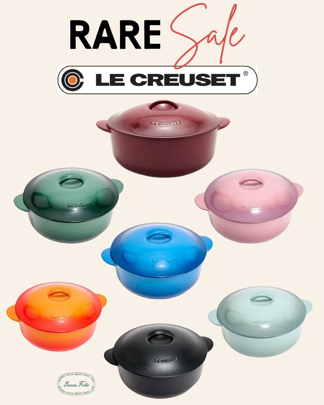 RARE!!! 🔥 LE CREUSET is never this low 😱 Score the beautiful and versatile dutch oven for as low as $230 (reg. $400!) The perfect gift! 🎁 🎄🎁 Which color would you choose? 
L l N K E D ⬇️ 


#LTKSaleAlert #LTKGiftGuide #LTKHome
