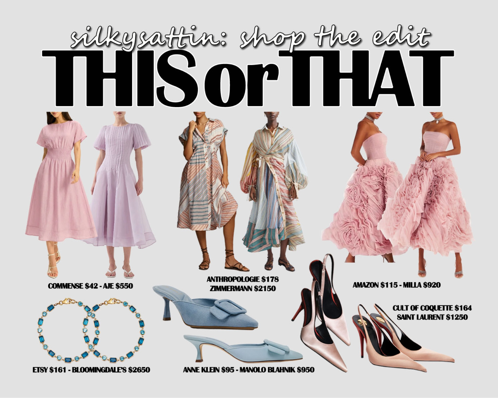 Shop the Edit: This or That

Affordable Style vs Luxury Style: budget friendly affordable alternative and the high end label option.

dupe, budget friendly, on a budget, girls night outfits, date night outfits, wedding guest outfits, vacation outfits, casual, formal, ootd, ootn, women’s fashion #dupe #budgetfriendly #onabudget #girlsnightoutfits #datenightoutfits #weddingguestoutfit #vacationoutfits #casual #formal #ootd #ootn #women #fashion

#LTKootd #LTKSaleAlert #LTKWedding