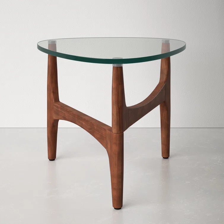 Etna Glass Top End Table | Wayfair North America