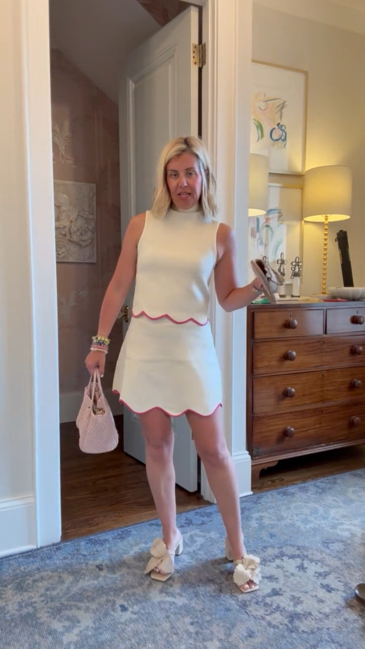 This outfit is so dang cute!! Wear this separately or together. Wear it casual or totally dress it up! 
Top - xs
Skirt - xs (size up for length) 
Shoes  - 38

#LTKdayinmylife #LTKOver40 #LTKmomlife