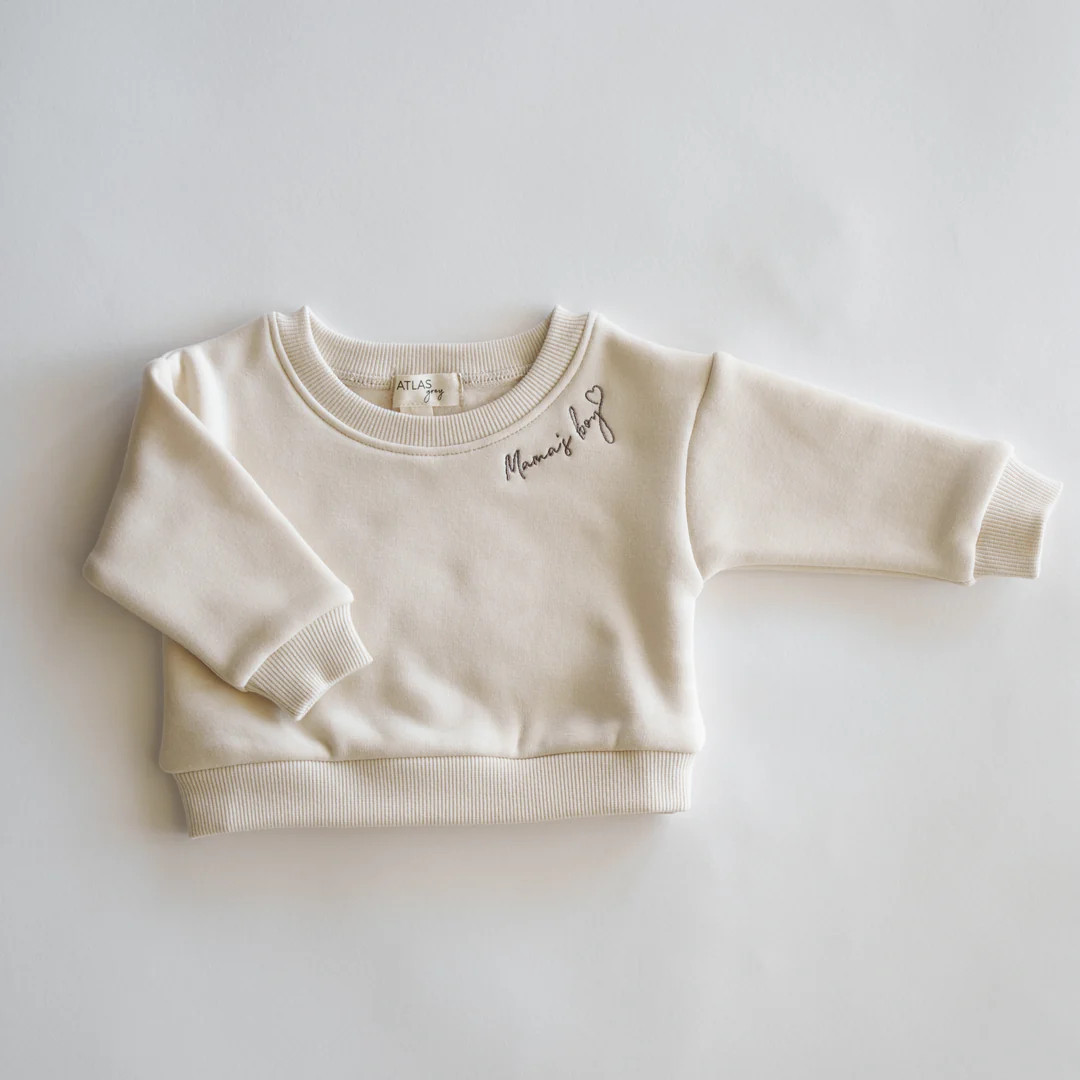 Mama's Girl/Mama's Boy Crewneck | Atlas Grey