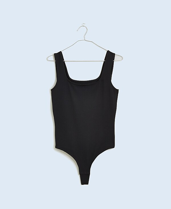 Wide-Strap Tank Thong Bodysuit | Madewell
