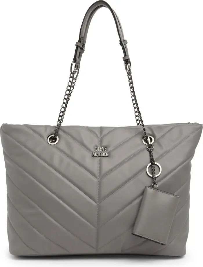 Blani Patent Faux Leather Quilted Tote | Nordstrom Rack