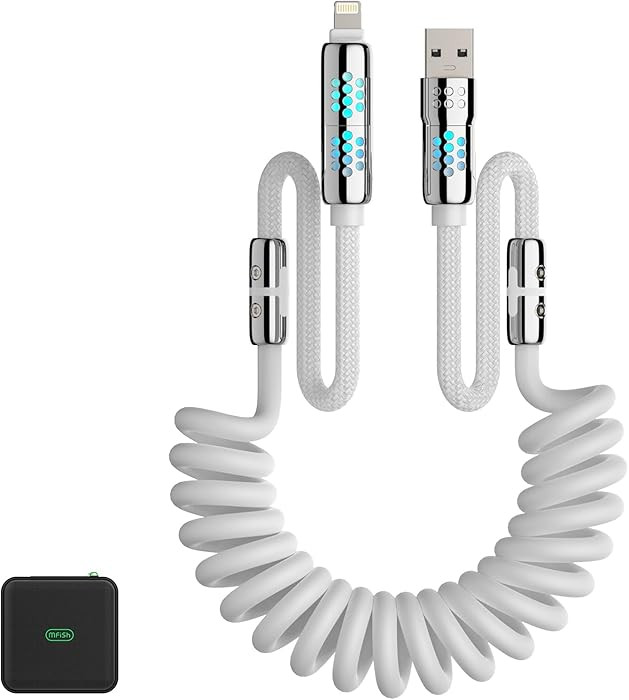 MFish 4-in-1 Coiled USB-C Charging Cable, 6 FT USB A to USB C Cable, 240W Fast Charger for iPhone... | Amazon (US)