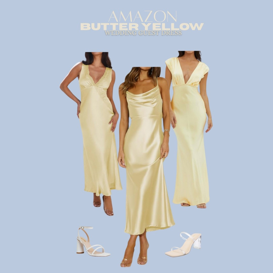 Butter yellow wedding guest dress.
Spring wedding guest dress.
Wedding guest dress. 
Amazon wedding guest dress. 

#butteryellow #wedding #weddingguest #weddingguestdress #bridesmaid #bridesmaiddresses #bridal #amazon #amazonfashion #amazondress #amazonfinds

#LTKSeasonal #LTKFindsUnder100 #LTKWedding