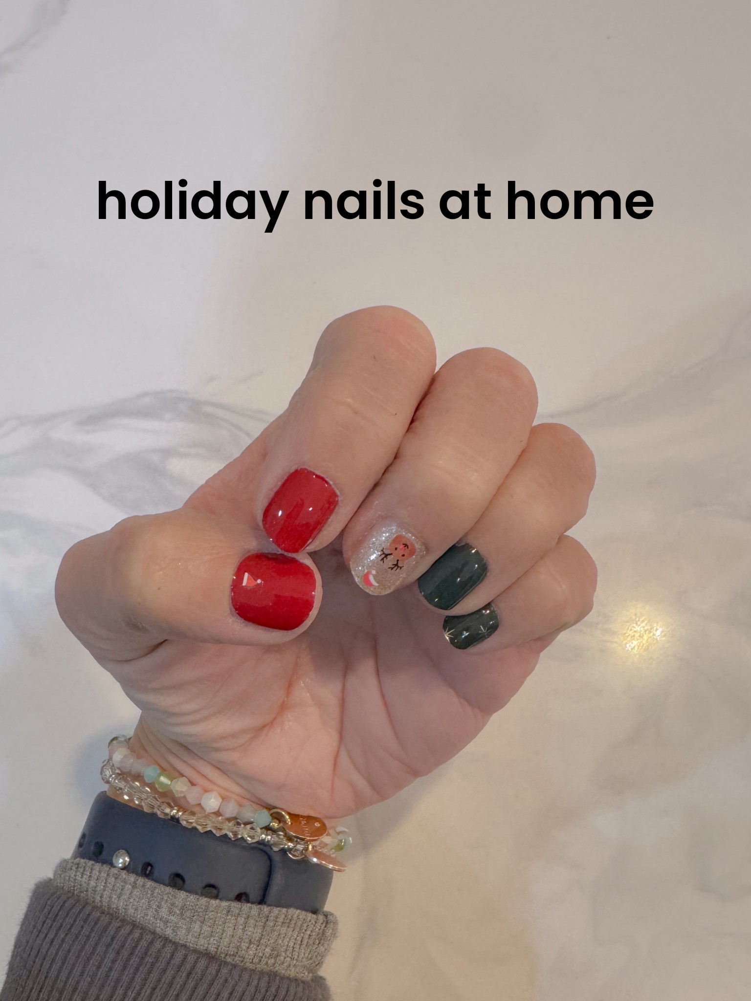 Holiday nails I did at home! 💅🏼 All Dashing Diva 

#LTKBeauty #LTKselfcare #LTKHoliday