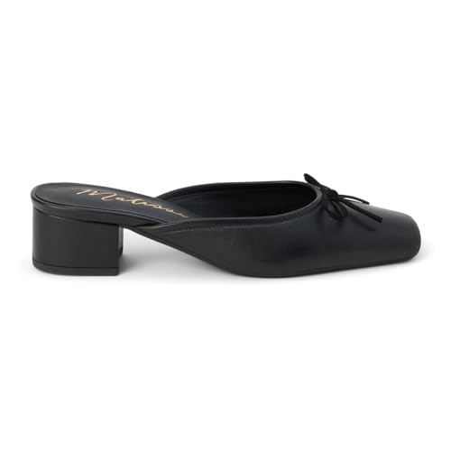 Matisse Womens Basilio Square Toe Block Mules Dress Casual Mid Heel 2-3" - Black | Amazon (US)