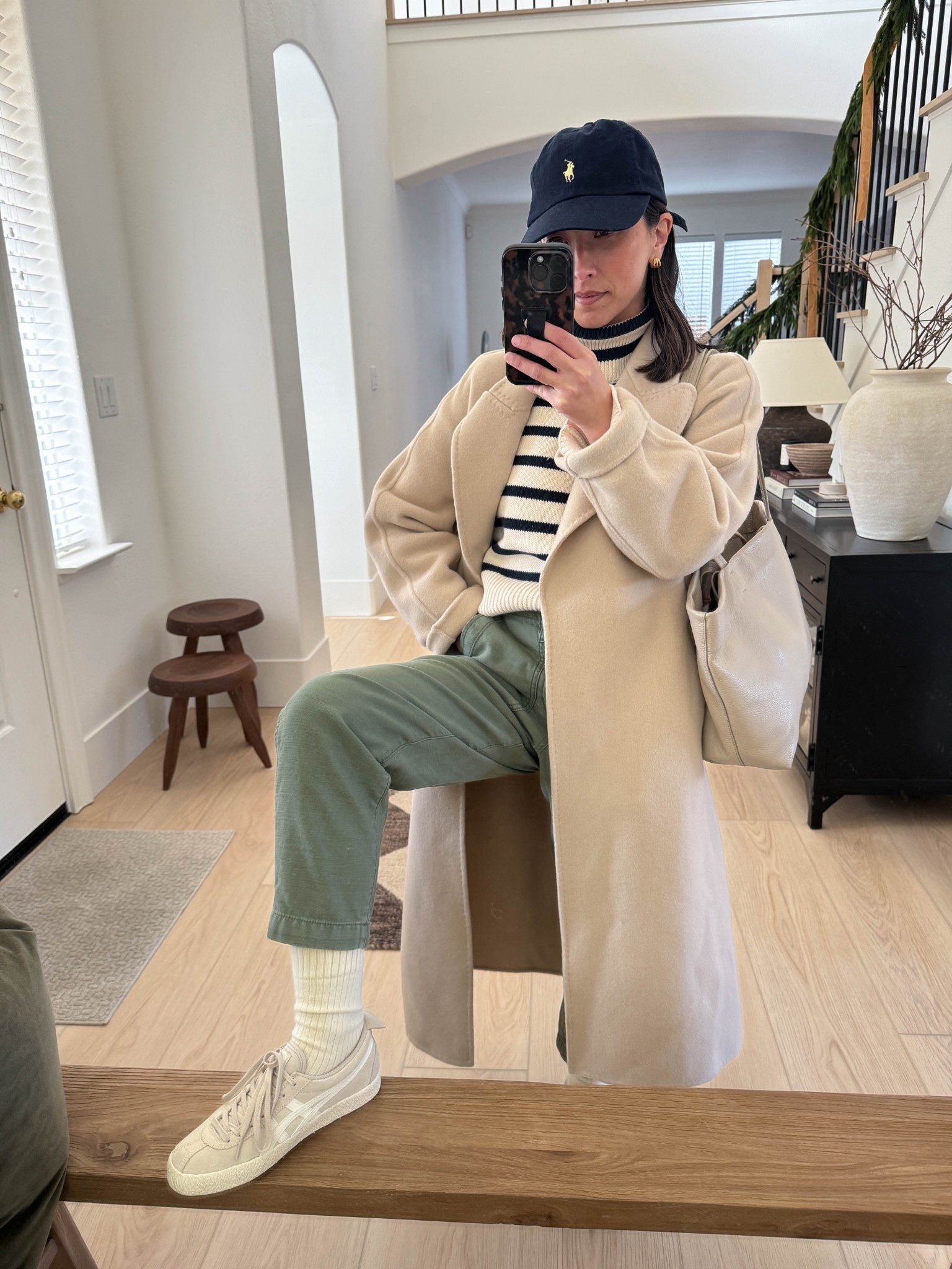 Cozy cold weather outfits. 

Gap turtleneck sweater petite xs (old)
Gentle Herd coat xs (old)
Madewell green pants petite xs (old)
Everlane ribbed socks (old)
Onitsuka Tiger sneakers 4 mens
Cuyana Easy tote small in Stone
Polo Ralph Lauren 

Winter outfits, winter style, petite style 

#LTKPetite #LTKSeasonal