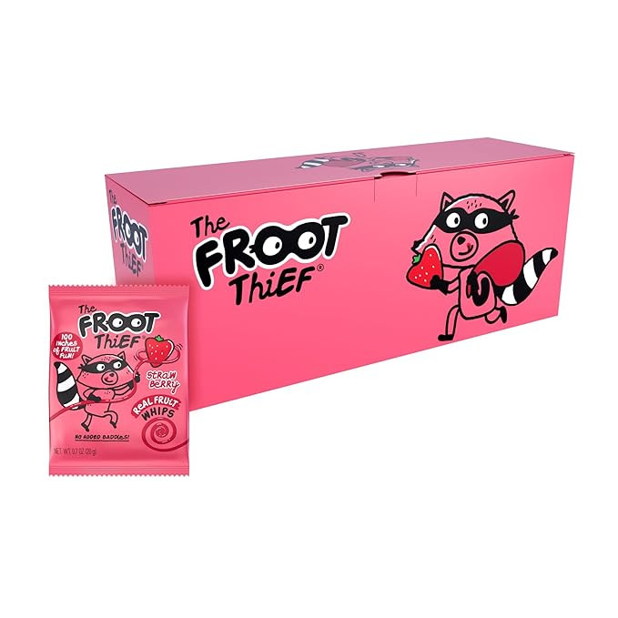 The FROOT Thief Real Fruit Snack Whips, Strawberry, Nut Free, Perfect for School Lunches and Snac... | Amazon (US)