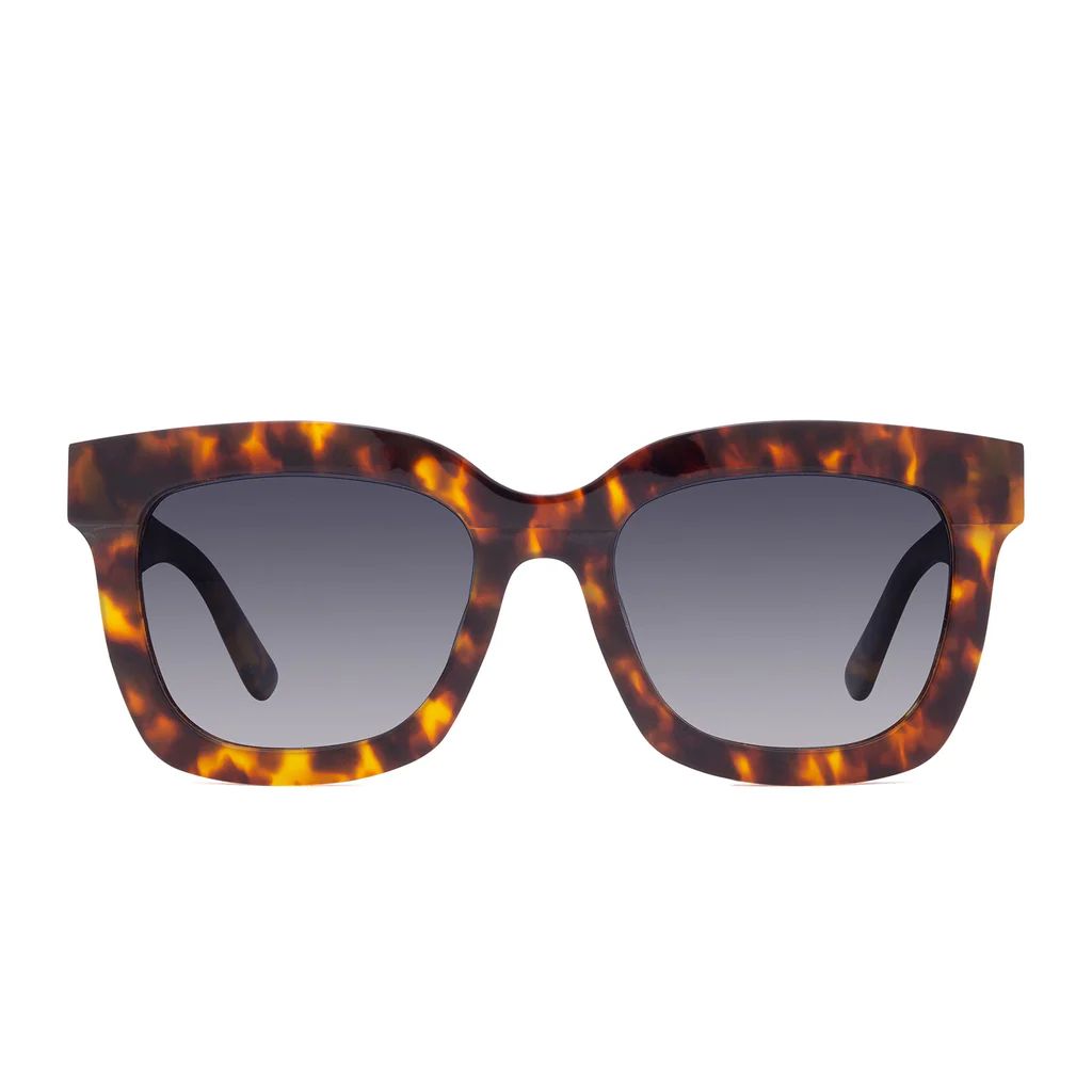 amber tortoise   blue steel gradient   polarized | DIFF Eyewear