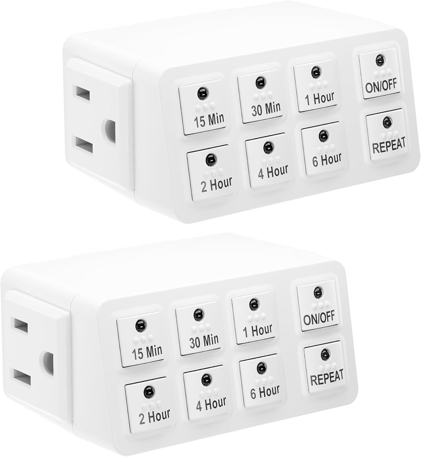BN-LINK 2 Pack Indoor Countdown Timer with Repeat Function, 3-Prong | Amazon (US)