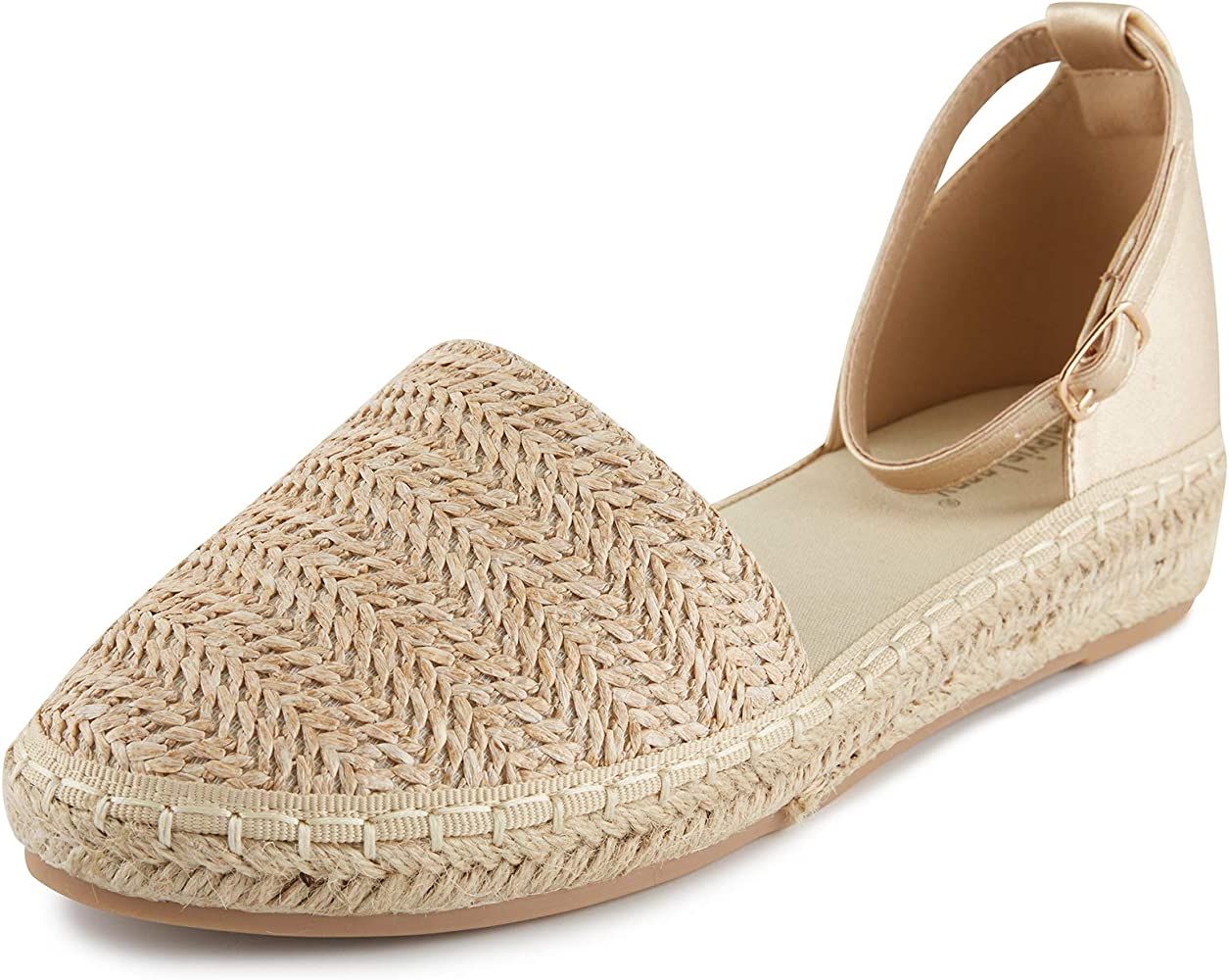 Alexis Leroy Women's Closed Toe Braided Ankle Strap Platform Espadrille Sandals | Amazon (US)