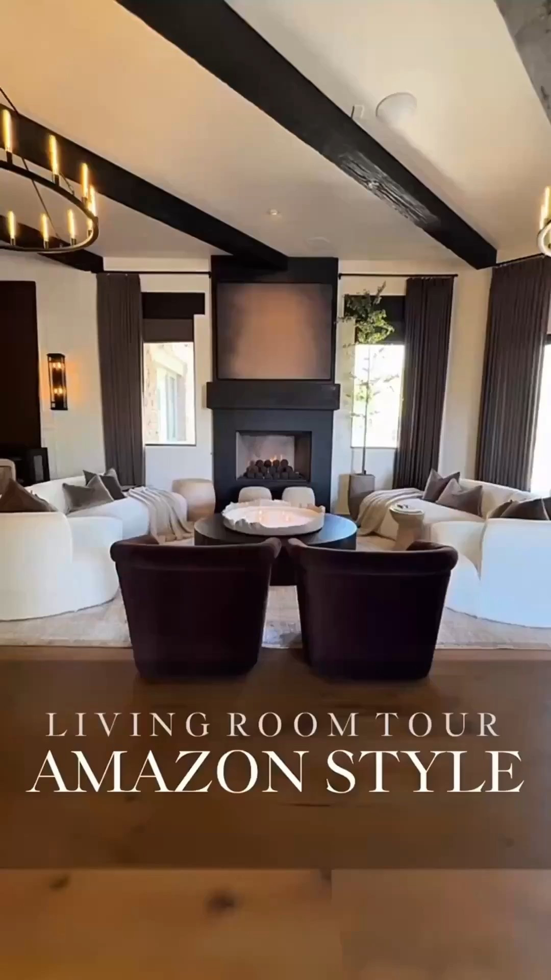 I love the upgrade I did to my living room recently! 🤎 It’s cozy, neutral space with some of my favorite Amazon finds I’ve curated. 

From the curved boucle couches, beautiful accent chairs, bold wall sconces, lamps, chandeliers, and a gorgeous neutral plush rug that’s so soft. My faux trees look super realistic too. 🥰 This space is so cozy, especially at night. 🔥

#LivingRoomTour #AmazonHomeFinds #NeutralHomeDecor #BoucleCouch #VelvetChairs #CozyCorner #AmazonDecor #HomeVibes #MoodyNeutrals #CuratedCozy #InteriorInspo #LivingRoomGoals #AmazonFavorites #HomeTourStyle #FauxTreesThatLookReal



#LTKFindsUnder100 #LTKHome #LTKFindsUnder50