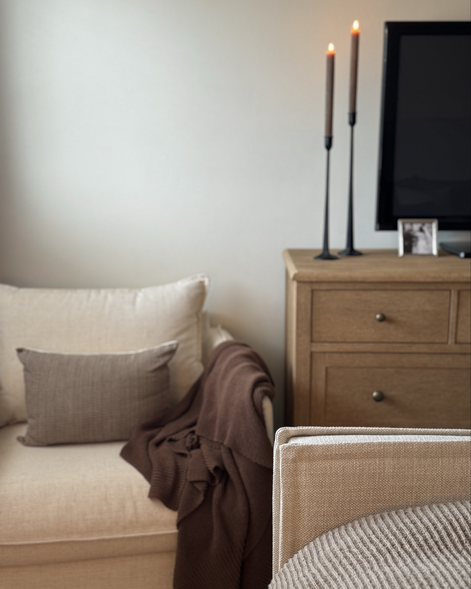 Oak dresser, Sausalito dresser, white vase, arhaus vase, hydrangea stems, candlesticks, pottery barn dresser, bedroom dresser, bedroom furniture, dresser styling, cream chair, brown throw blanket, oblong pillow, pillow cover


#LTKSaleAlert #LTKHome #LTKSeasonal