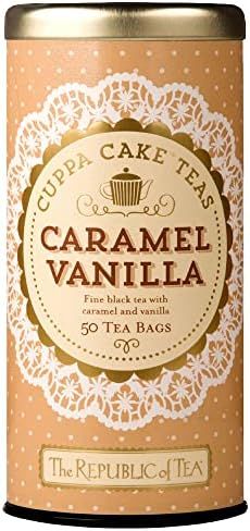 The Republic of Tea Caramel Vanilla Cuppa Cake, 50 Tea Bags, Blended Fine Black Tea, Gluten-Free | Amazon (US)