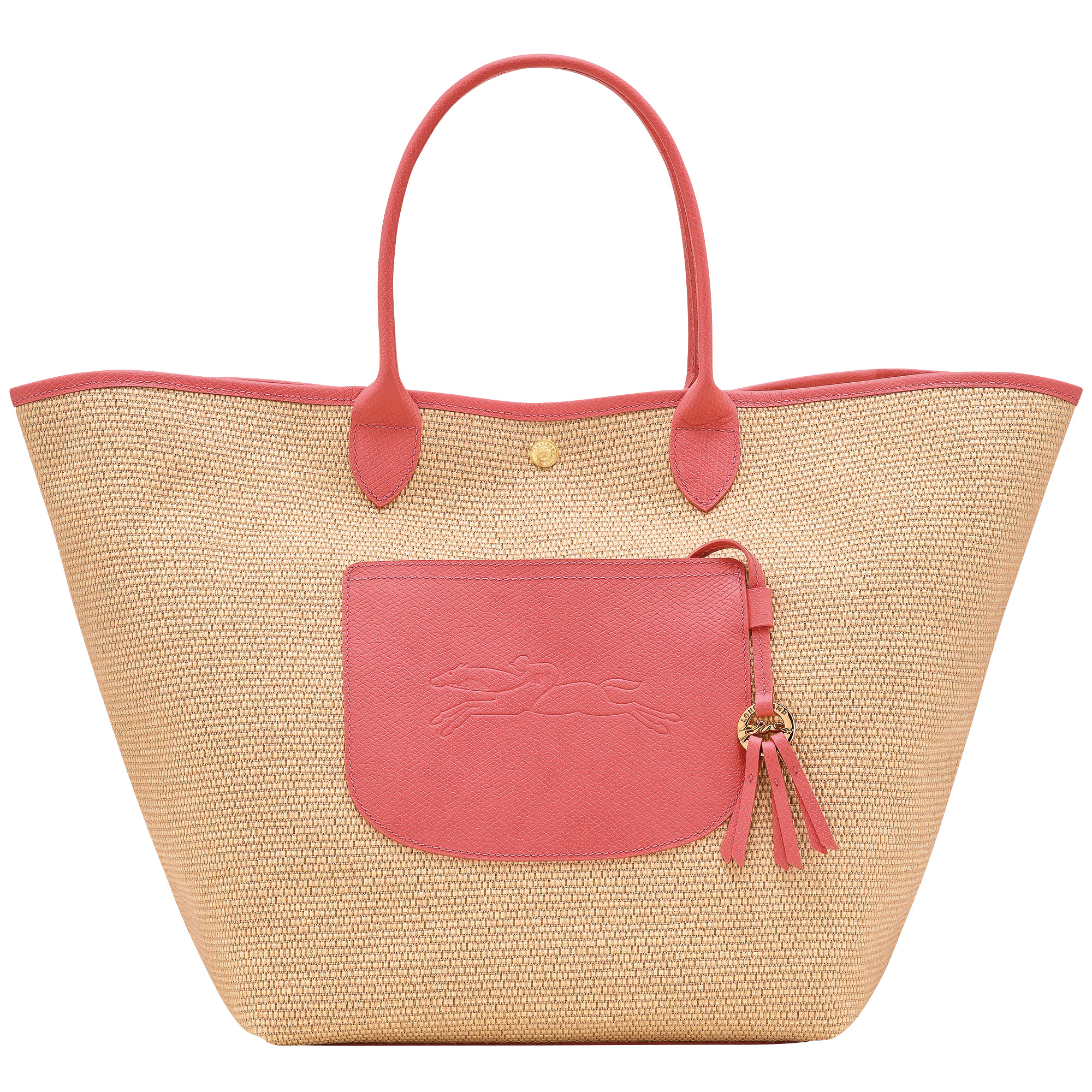 Le Pliage Collection L Basket bag Blush - Canvas | Longchamp US | Longchamp