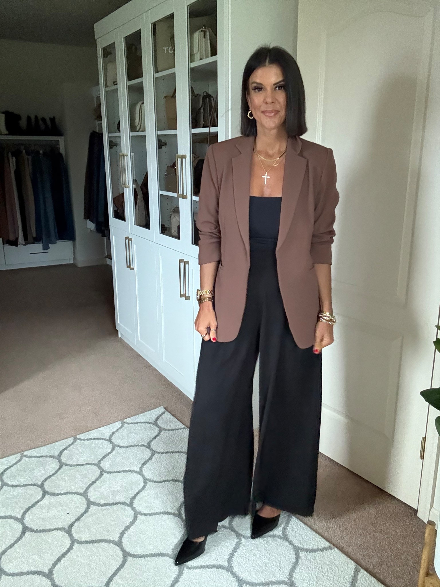 Love these new trousers! Size small in 31 inseam. Size small in blazer and tee

#LTKSeasonal #LTKFindsUnder100