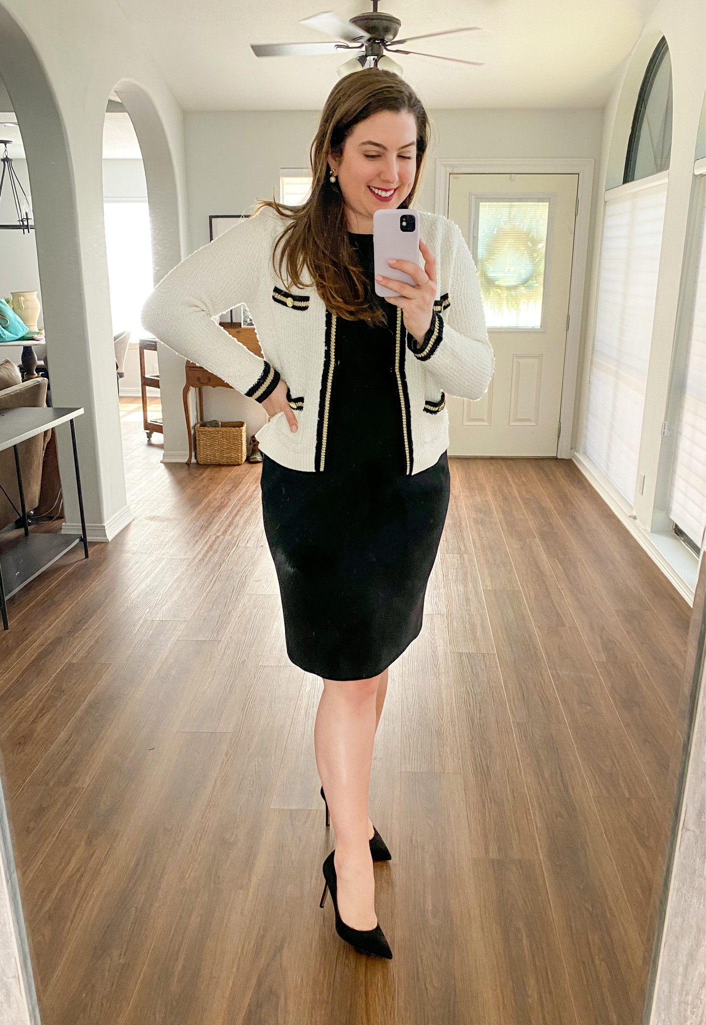 Workwear #ootd 2/21/23 

This tweed cardigan is 💯

Business professional workwear and business casual workwear and office outfits 

#LTKworkwear #LTKFind #LTKcurves