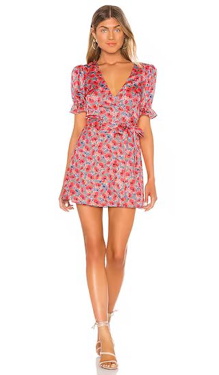 x REVOLVE Aja Mini Dress in Red Poppy Floral | Revolve Clothing (Global)