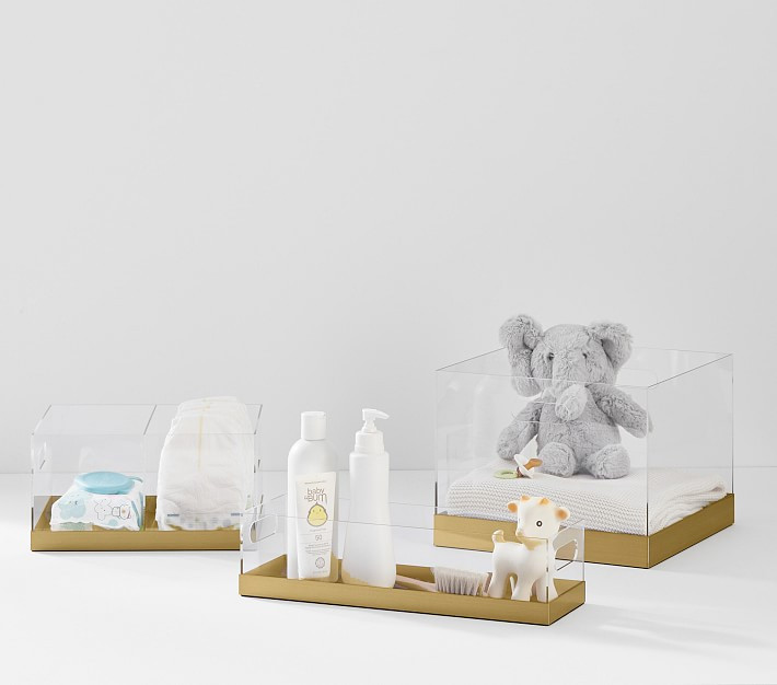 Acrylic and Metallic Nursery Storage | Pottery Barn Kids