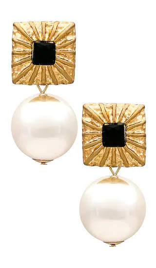 London Earrings in Gold | Revolve Clothing (Global)