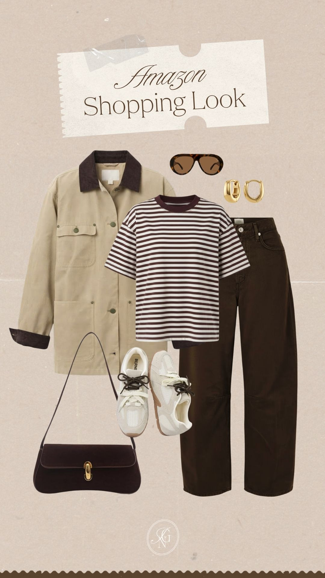 I love an easy fall outfit that still feels put together. 🤎 A contrast-collar barn jacket, striped tee and chocolate brown jeans make such a chic combination for a shopping day. Finish with neutral sneakers, gold hoops and a structured shoulder bag for an effortless weekend look.

#falloutfit #amazonstyle #barnjacket #stripedtee #brownjeans #sneakeroutfit #shoppingoutfit #weekendstyle #everydayoutfit #casualfallstyle 

 #LTKootd #LTKSeasonal