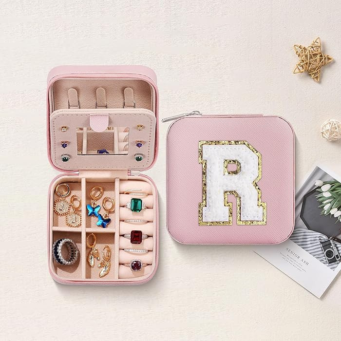 Initial Jewelry Boxes for Women Birthday Gifts for Women Cute Organizers and Storage for Earring ... | Amazon (US)