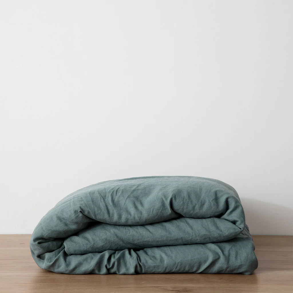 Linen Duvet Cover - Bluestone | Cultiver