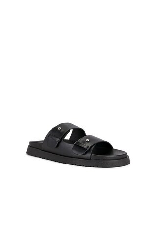 Steve Madden Mariel Sandal in Black Leather from Revolve.com | Revolve Clothing (Global)